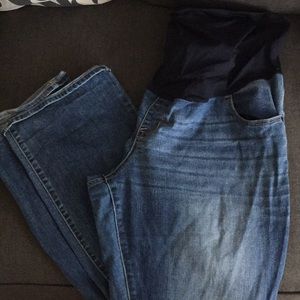 Full panel bootcut maternity jeans